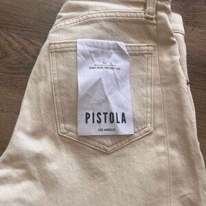 NWT Pistola Eli High Rise Arched Leg in Ecru